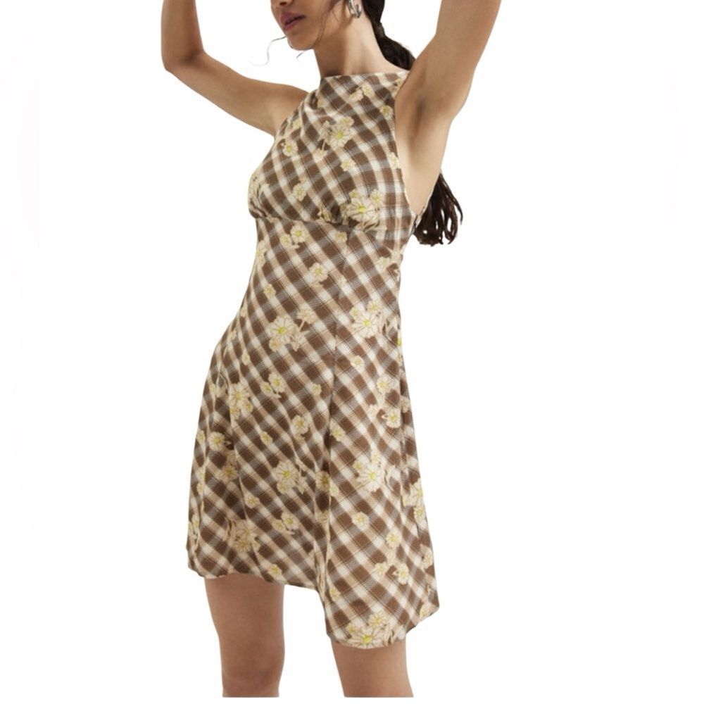 Kimchi Blue Urban Outfitters Susie Open Back Swing Mini Dress Size XS
